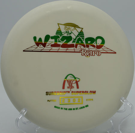 Gateway Wizard in Suregrip Superglow plastic used for a glowing push putt at Kereiakes Park in Bowling Green, KY