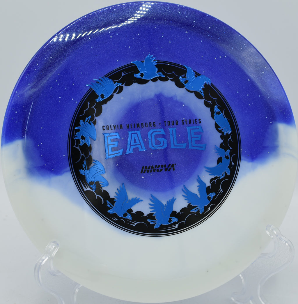 Disc golf fairway driver Duo Eagle attacking narrow gaps at The Fort Disc Golf Course, Ogden, Utah