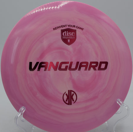 Discmania Swirl S-Line Vanguard Creator Series fairway driver shaping a flex line at Hornets Nest Disc Golf Course in Charlotte, North Carolina
