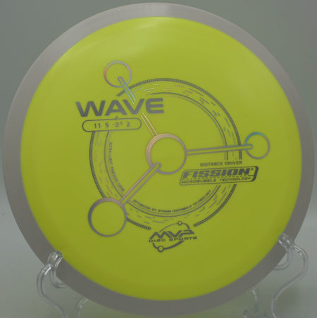 MVP Fission Wave sweeping flex line at Eagles Crossing Disc Golf Course in Hawk Point, Missouri