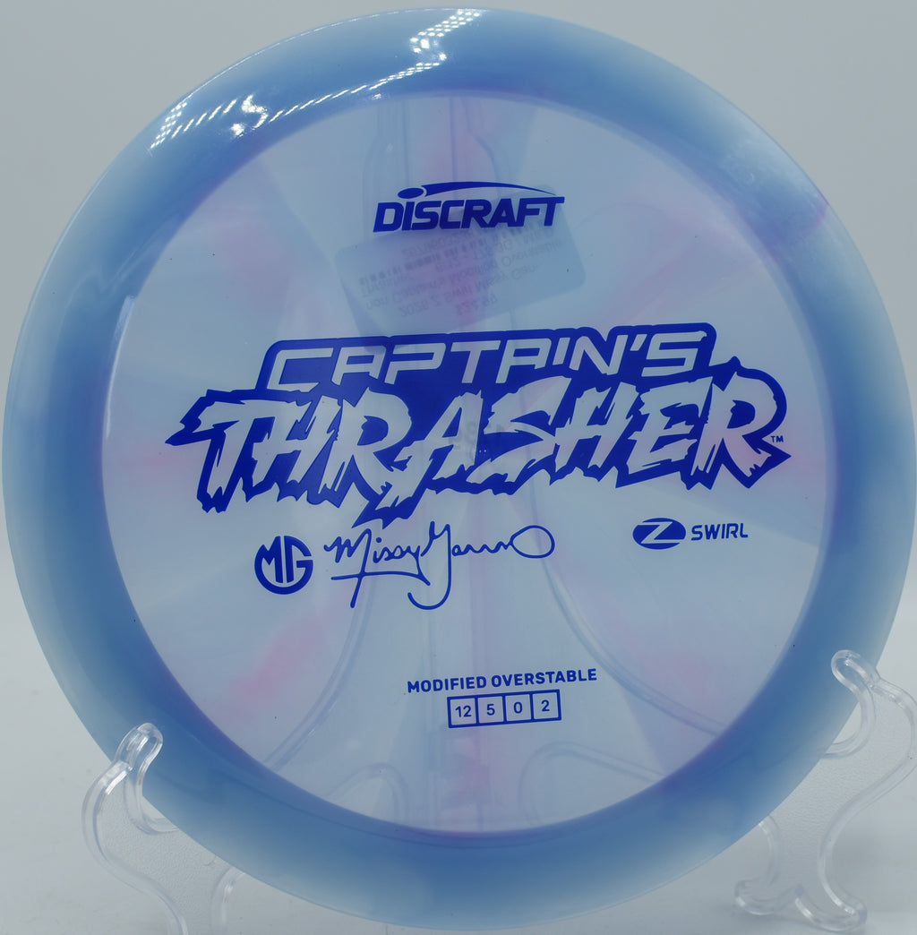 Z Swirl Captain's Thrasher displayed at Iron Hill DGC, Newark DE for long fairway drives