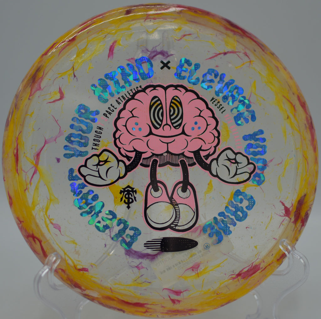 Player throwing a Vex Breaker Vessel on a long downhill drive at Codorus State Park Disc Golf Course in Hanover, Pennsylvania.