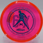 Discraft Luna shown mid-release on a smooth jump putt at North Boundary Park in Cranberry Township, Pennsylvania


