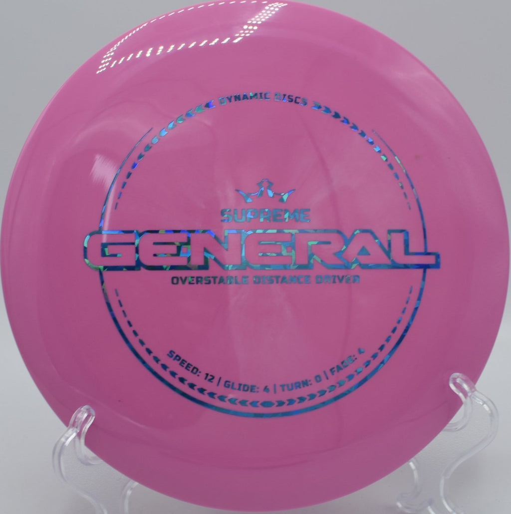 Supreme General power forehand skip shot at Idlewild Disc Golf Course in Burlington, Kentucky