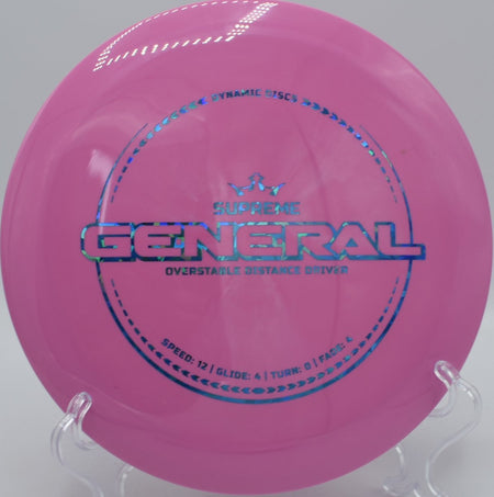 Supreme General power forehand skip shot at Idlewild Disc Golf Course in Burlington, Kentucky