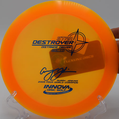 2 LINE AVERY 'STAR' DESTROYER (TRANSITIONAL PLASTIC VERY CHAMPY) disc golf disc, ideal for collectors, available in Seattle, WA, and across the U.S. including Florida, Ohio, and Nevada.