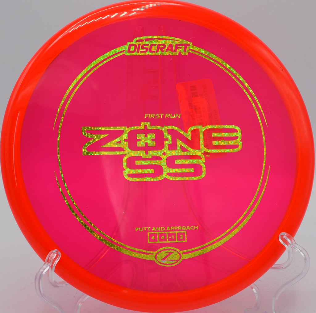First Run Z Zone SS midrange approaching a narrow basket at DeLaveaga in Santa Cruz, CA