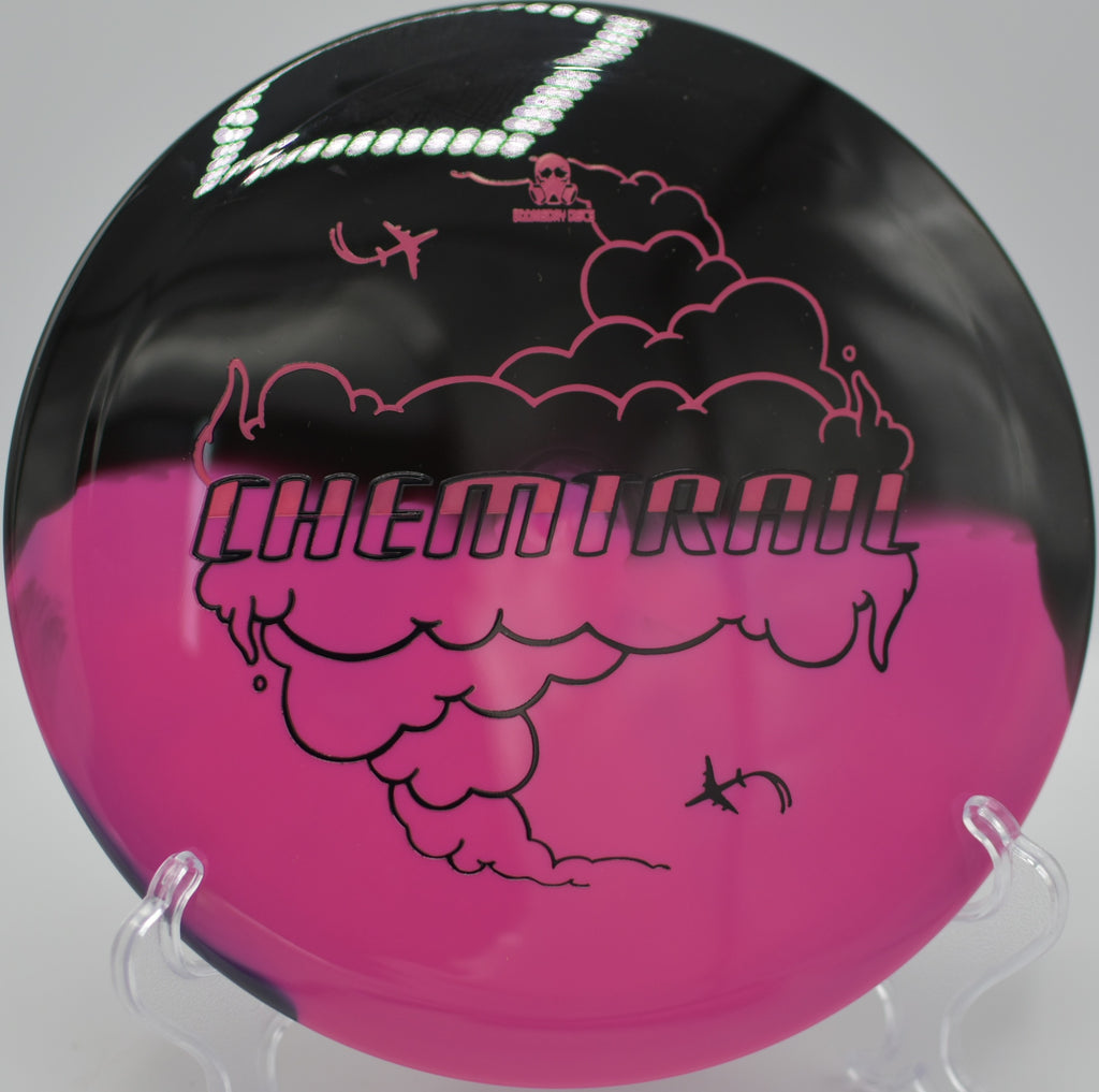 Retina Chemtrail gliding through humid air at Timmons Park Disc Golf Course in Greenville, South Carolina.