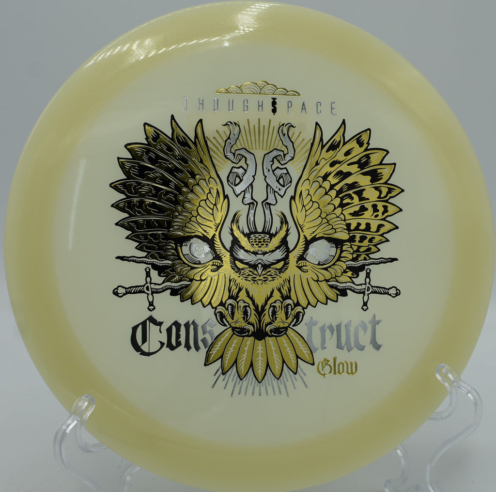 Glow Construct night golf bomber with clean release at Water Works DGC in Kansas City, MO