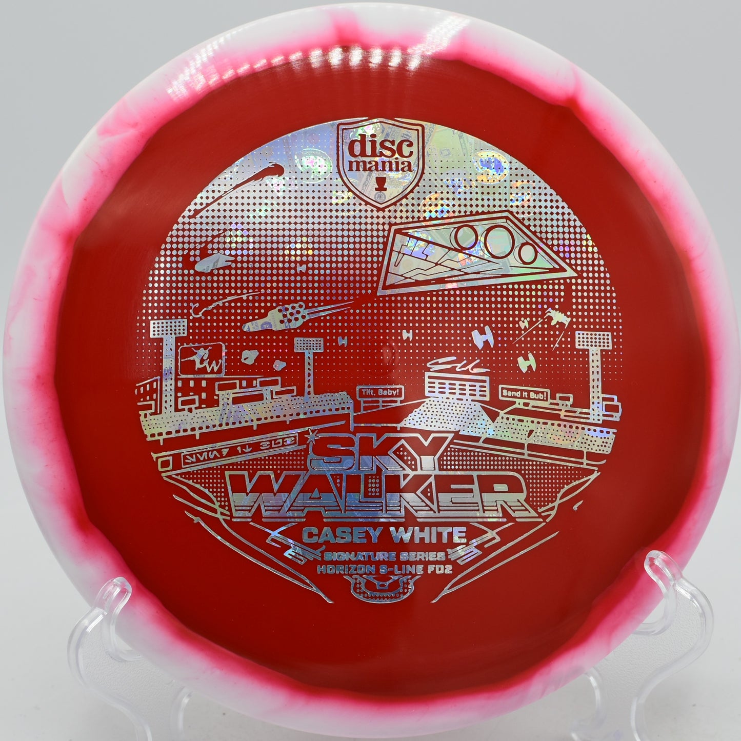 FD2 Horizon S-Line flying flat then fading at Kensington Metropark Disc Golf Course in Milford, Michigan
