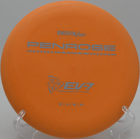 Penrose EV-7 stable putt and approach disc trusted for controlled upshots at Idlewild Disc Golf Course in Burlington, Kentucky.