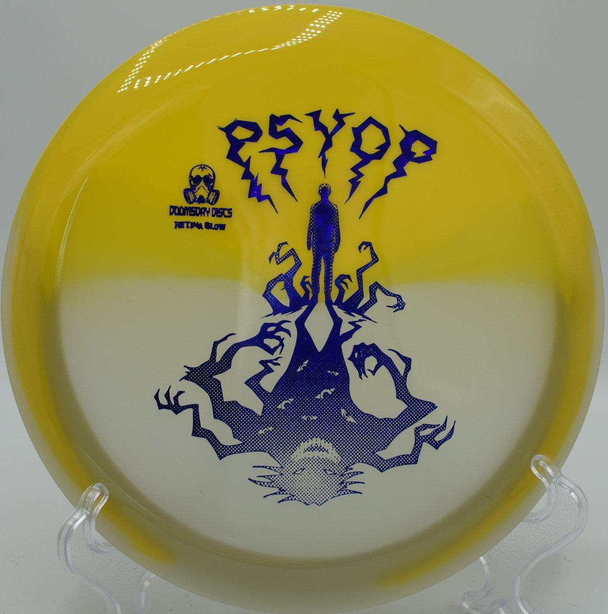 Thought Space PsyOps glide-driven placement shot at Rock Ridge Disc Golf Course in Pittsboro, North Carolina
