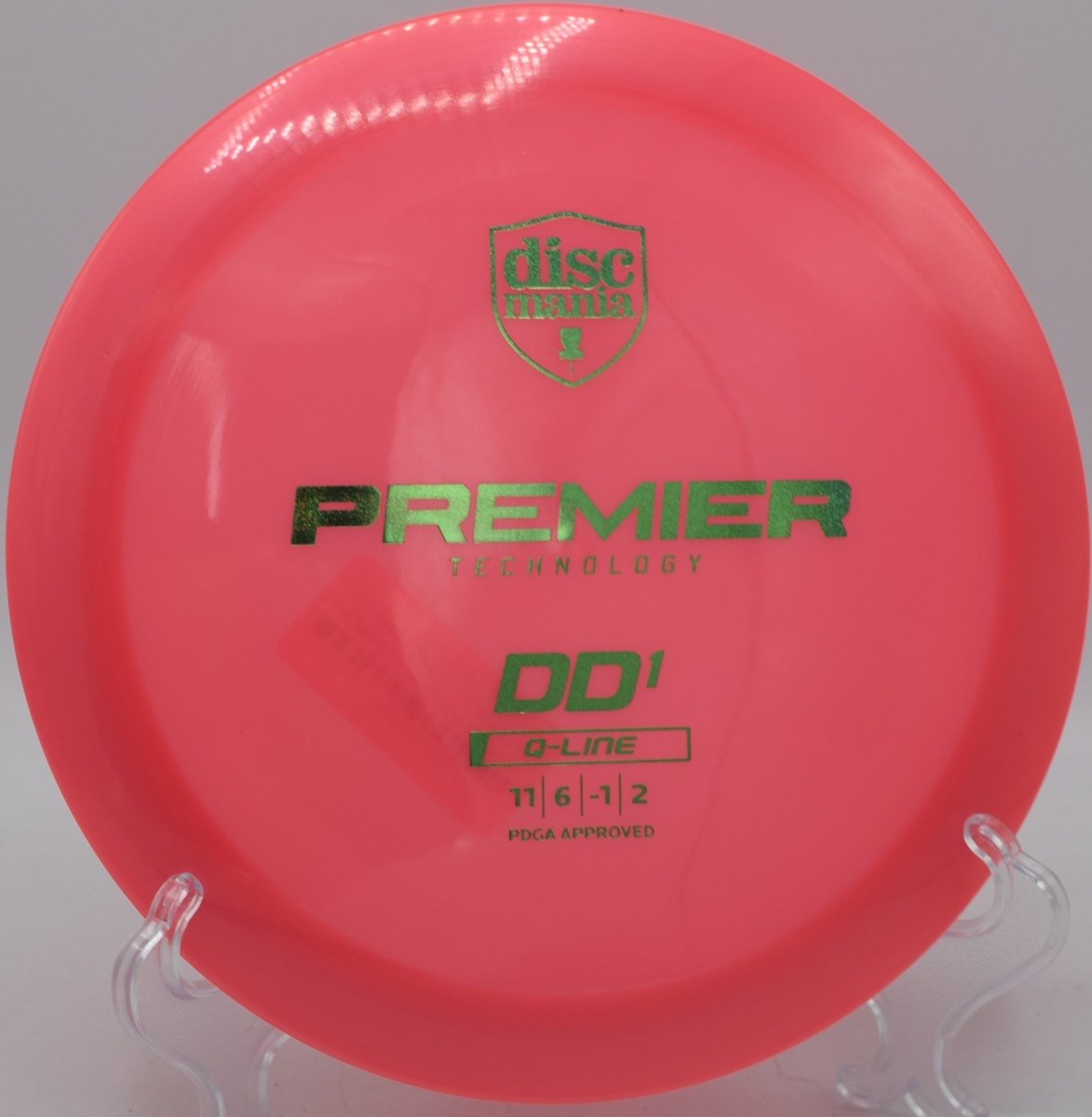Discmania Q-Line DD1 displayed at Toboggan DGC, Milford MI for dependable high-speed performance