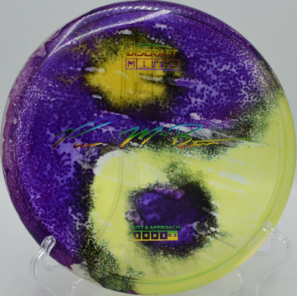 Discraft FlyDye Luna putter chosen in Colorado with nationwide shipping for clean release putting consistency
