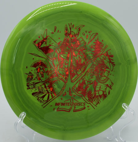 Infinite Discs Dynasty stable fairway driver hyzer flip at Maple Hill Disc Golf Course in Leicester, Massachusetts