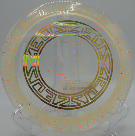 Paul McBeth’s signature Confetti Z Zeus flying flat and far at North Boundary Park Disc Golf Course in Cranberry Township, Pennsylvania