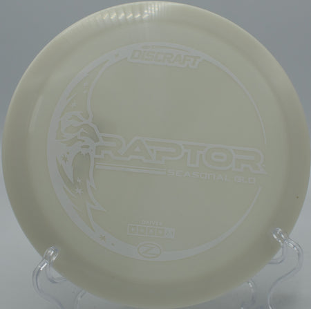 "At Summit Ridge Disc Golf in Denver, CO, Glo-Z Raptor dazzles with aggressive speed and a striking glow for powerful, controlled drives."






