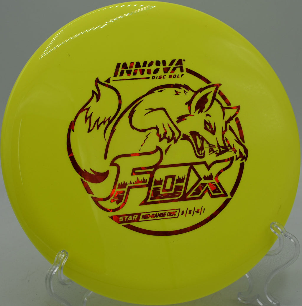 Innova Star Fox reliable midrange shaping precise woods lines at Northwood Black Disc Golf Course in Morton, Illinois.