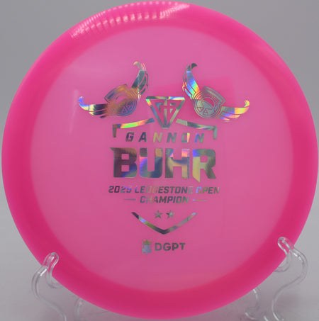 Glow C-Line TD turnover drive at Rollin Ridge Disc Golf Course in Reedsville, Wisconsin