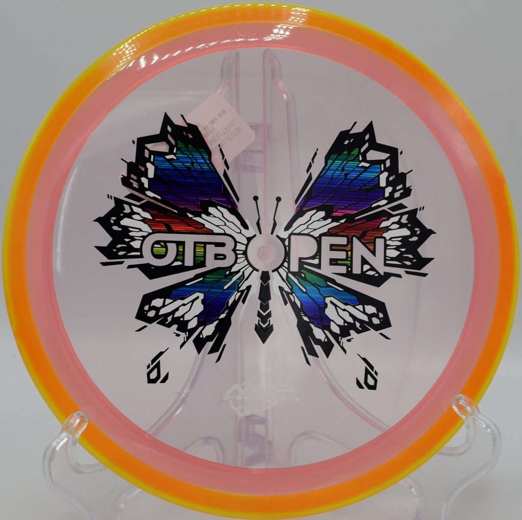 OTB Open Edition Insanity Soft turnover distance line at Persimmon Ridge Disc Golf Course in Greenbrier, Arkansas