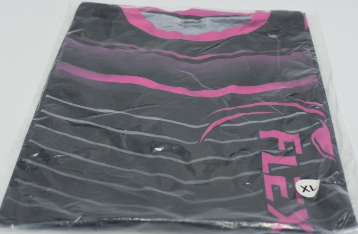 Custom Dry Fit T-Shirt (Flexlinediscs Logo) Design 2 - Flexline Discs - 48060633130269