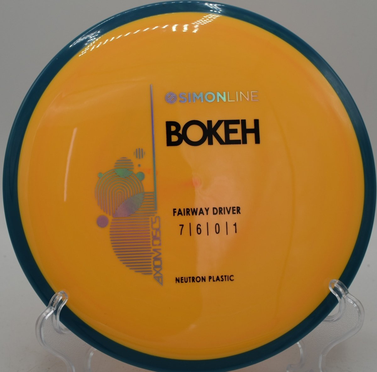Axiom Neutron Bokeh displayed at Pine Tree DGC, Portland ME for shaping precise fairway lines