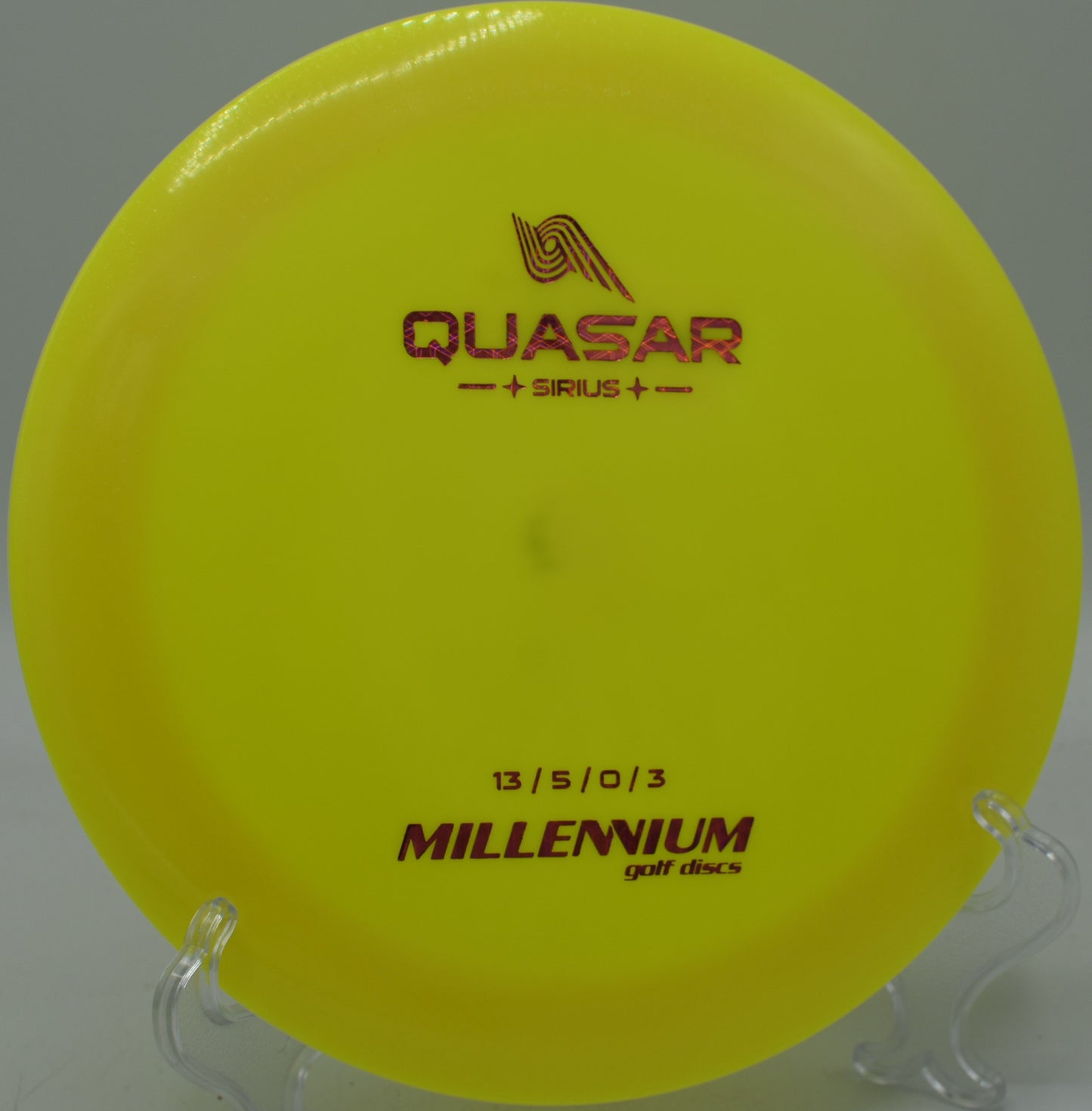 Sirius Quasar launching off the tee with maximum speed and fade at Milo McIver State Park in Estacada, Oregon.

