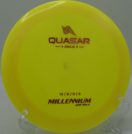 Sirius Quasar launching off the tee with maximum speed and fade at Milo McIver State Park in Estacada, Oregon.

