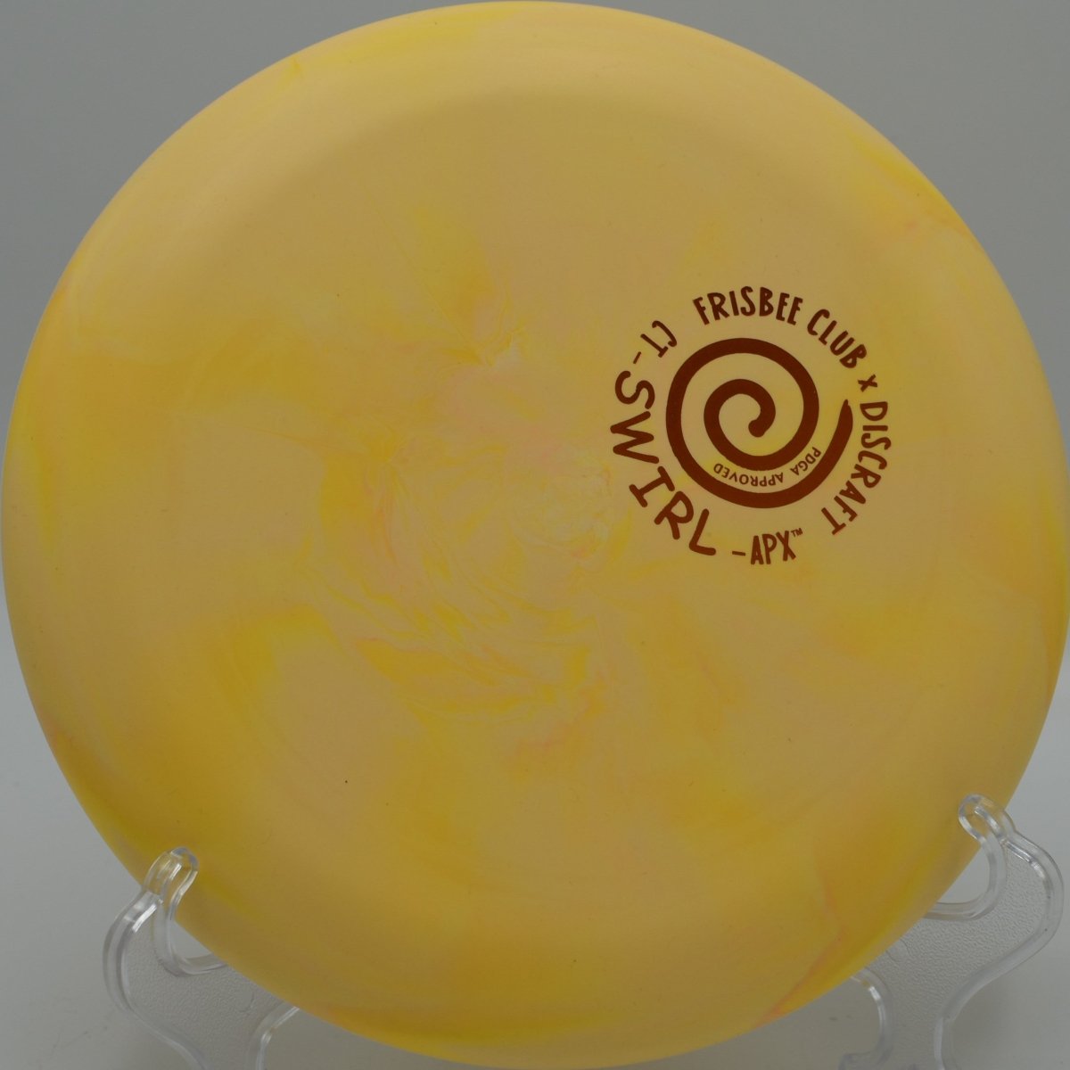 Discraft CT Swirl APX displayed at Kensington Metropark DGC, Milford MI for controlled putter drives