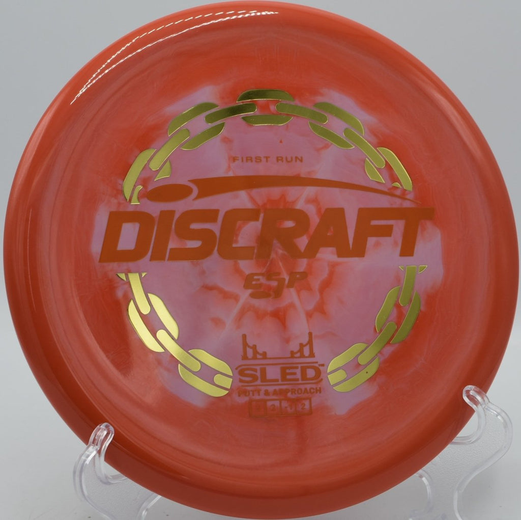 First Run ESP Sled accurate short drive at Water Works Park Disc Golf Course in Kansas City, Missouri