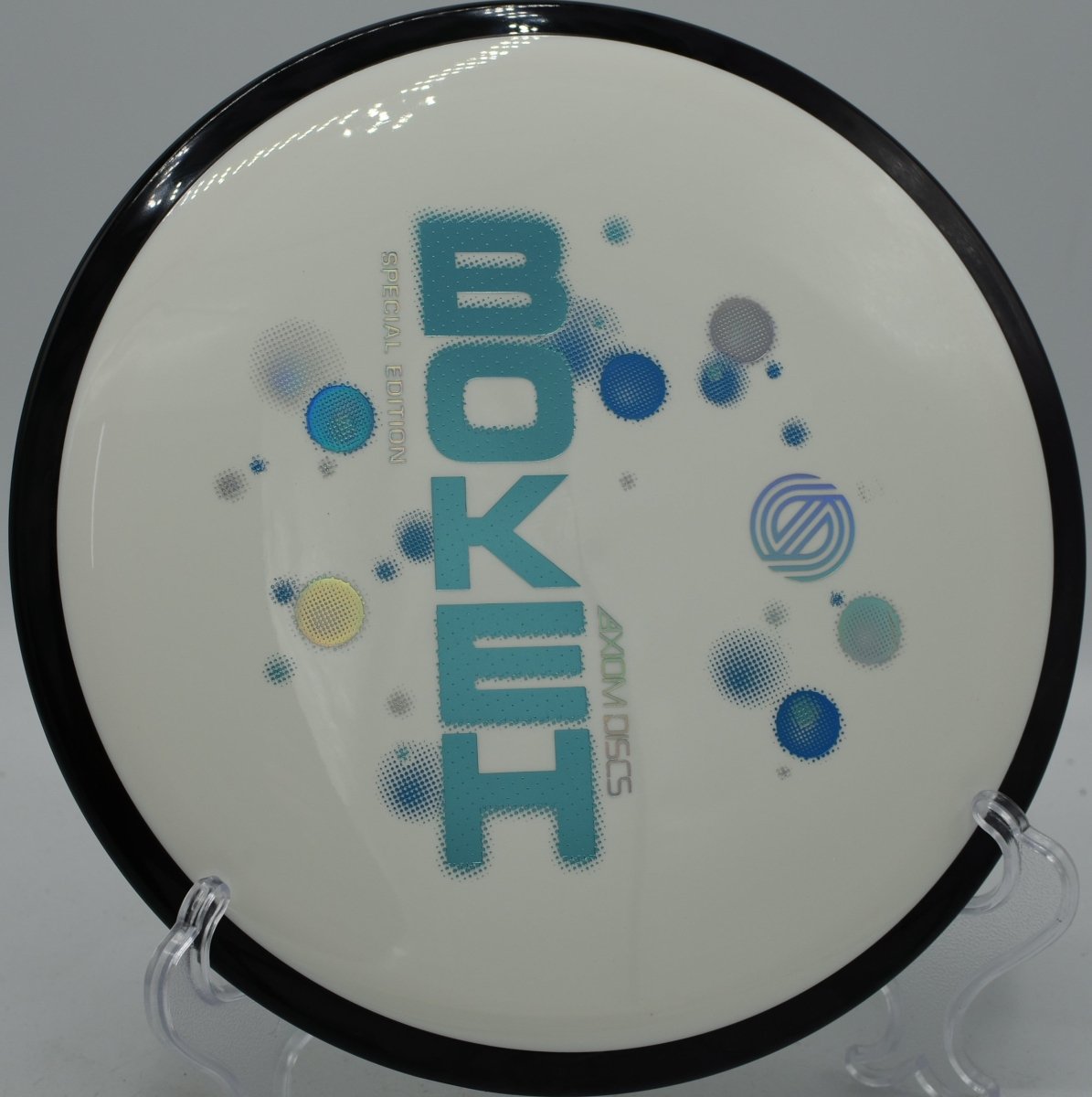 Axiom Neutron Bokeh displayed at Toboggan DGC, Milford MI for tournament-ready fairway control