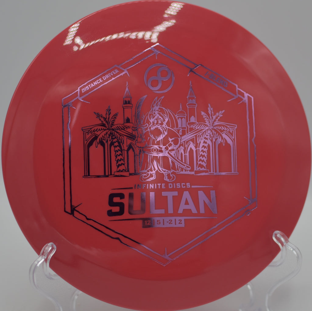 I-Blend Sultan blasting a tailwind drive at Trophy Lakes DGC in Johns Island, SC, gliding effortlessly with added carry.