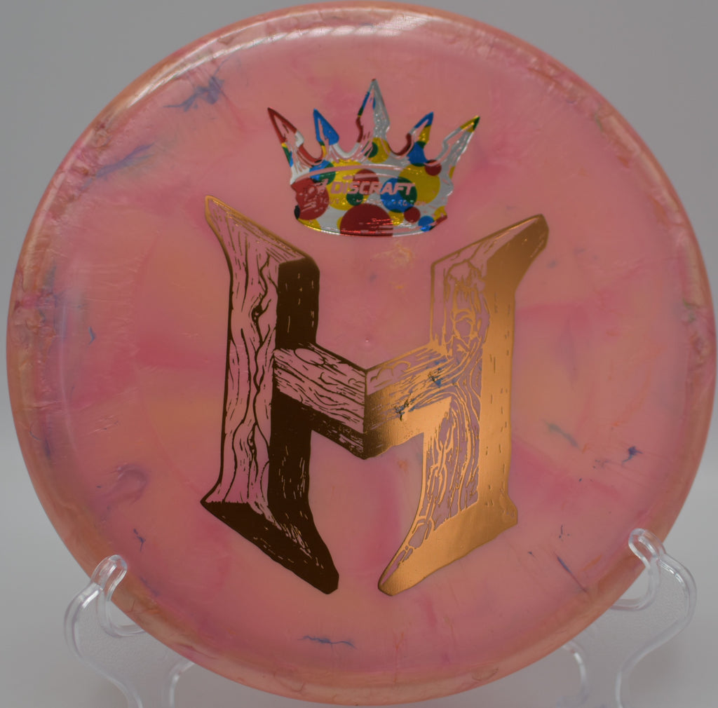 2025 Zone SS Holyn Handley edition positioned on the tee at Blue Ribbon Pines DGC in East Bethel, MN, ideal for laser-straight approach lines.