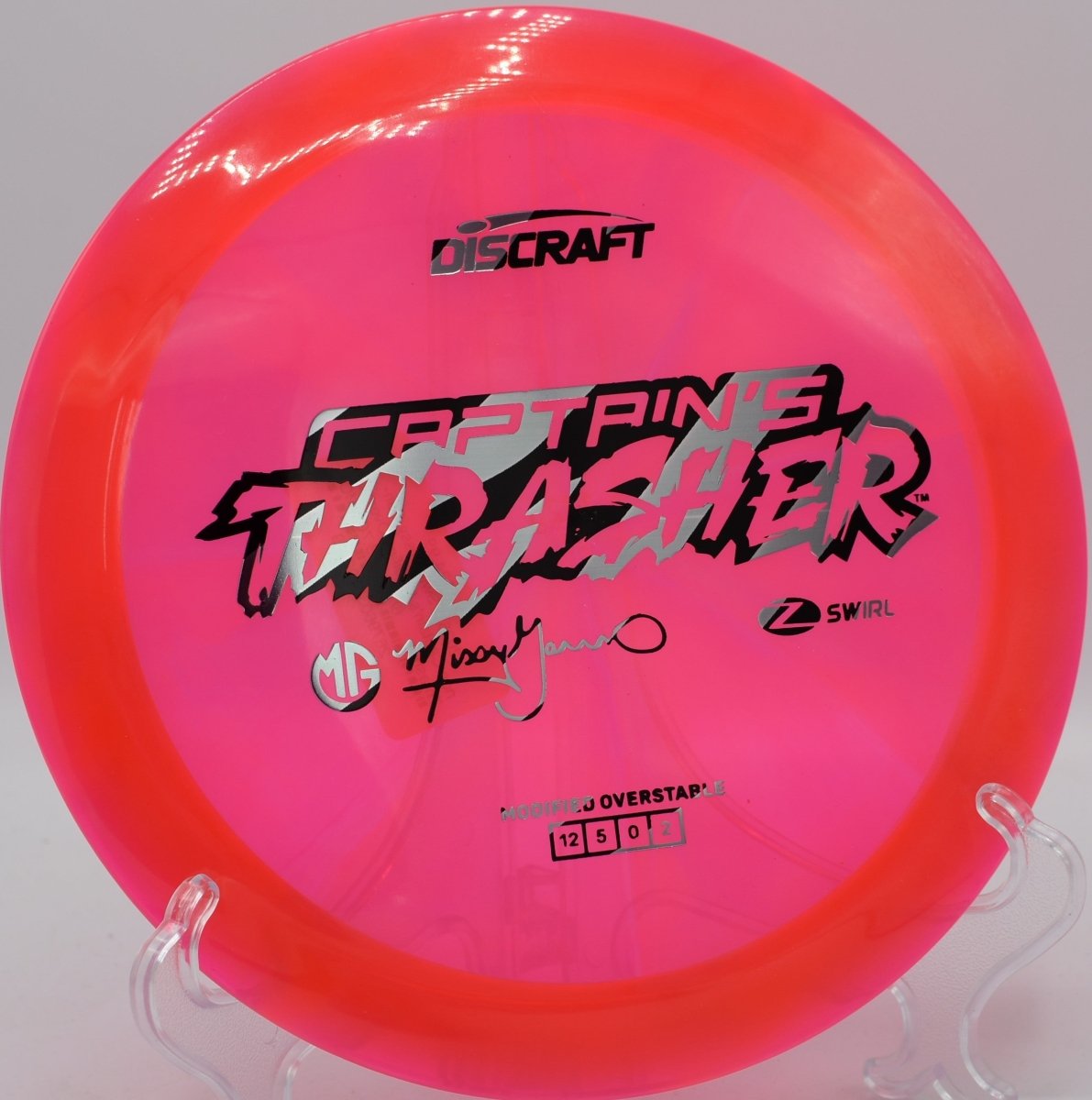 Z Swirl Captain's Thrasher at Toboggan DGC, Milford MI for tournament distance shots