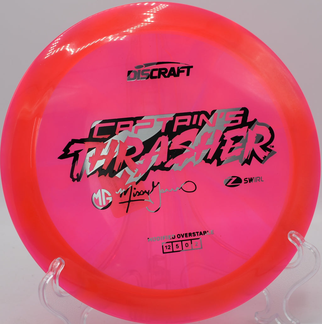 Z Swirl Captain's Thrasher at Toboggan DGC, Milford MI for tournament distance shots
