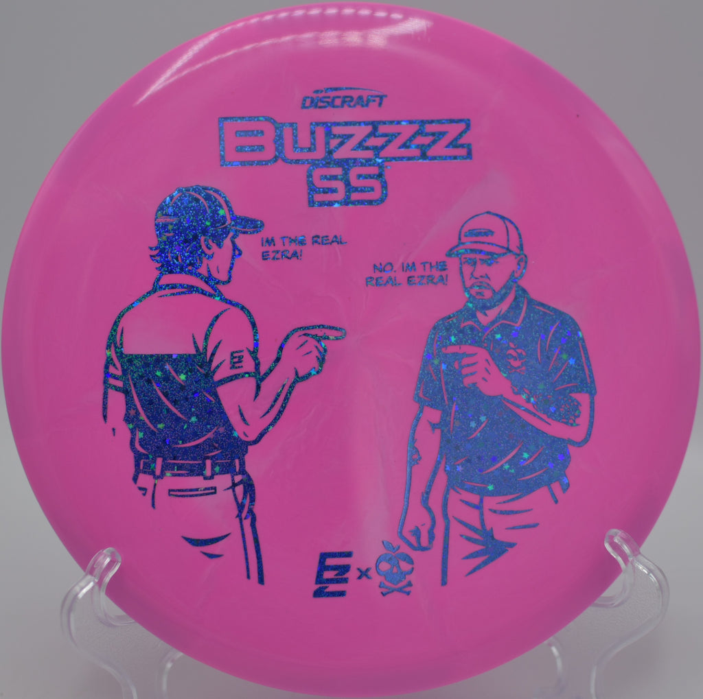 2025 Buzzz SS collab holding a gentle anhyzer line at Fountain Hills Disc Golf Course in Fountain Hills, Arizona.