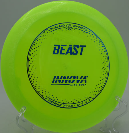 Blizzard Champion Beast driver gliding down a fairway at Fountain Hills Disc Golf Course in Fountain Hills, Arizona