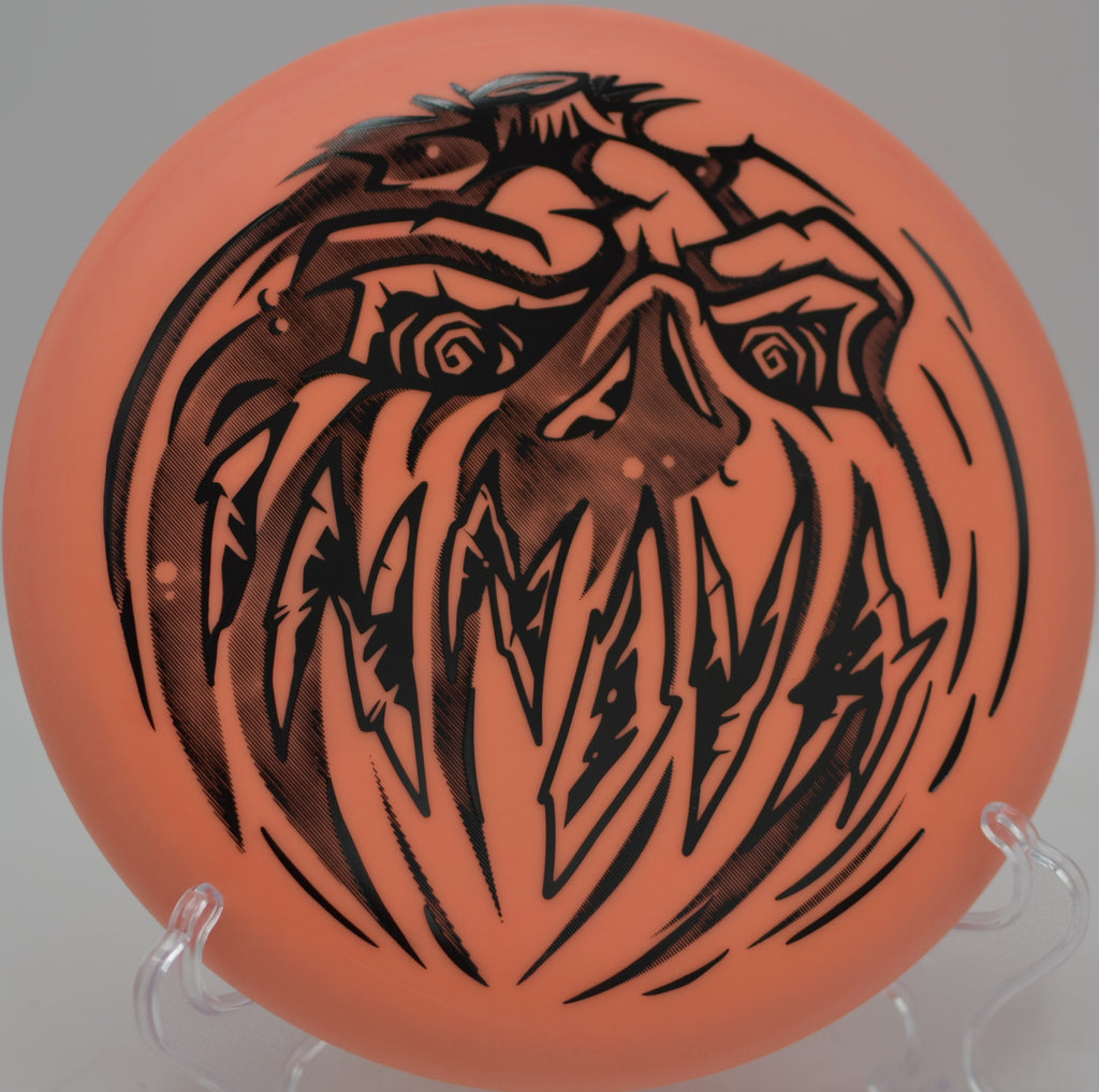 Innova Halloween Nexus Proto Glow Aviar bright stamp glowing at Stafford Lake’s evening round in Novato, California.