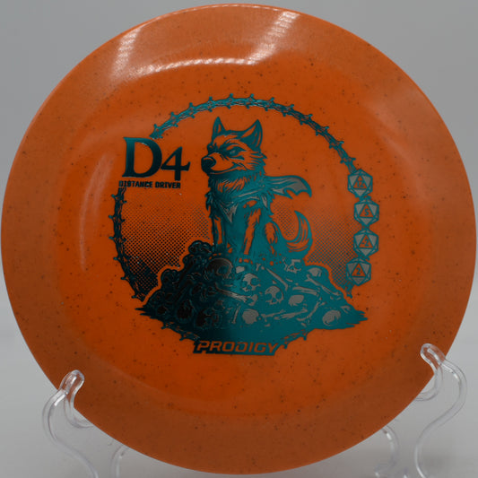 Prodigy D1 500 Plastic F2 bombing a max-distance drive at Lake Eureka Disc Golf Course in Eureka, Illinois.