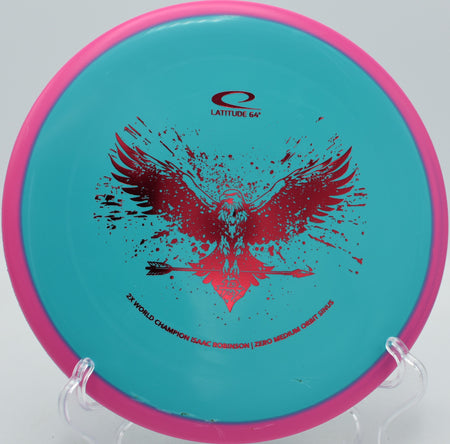 Latitude 64° Zero Medium Orbit Sinus Isaac Robinson 2025 Team Series disc gliding clean approaches at Water Works Park Disc Golf Course in Kansas City, Missouri.