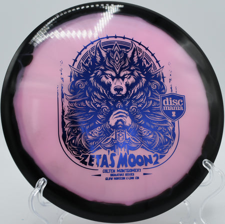 Discmania CD1 Zeta’s Moon 2 edition flying through tight woods at Northwood Black in Morton, Illinois, with balanced turn and fade in premium Horizon plastic.

