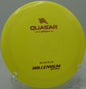Millennium Sirius Quasar holding torque on a downhill bomb at DeLaveaga Disc Golf Course in Santa Cruz, California.

