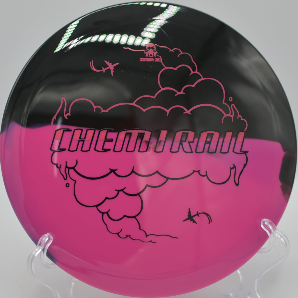 Retina Chemtrail flipping up perfectly into a turnover at Veterans Memorial Park Disc Golf Course in Grand Prairie, Texas.