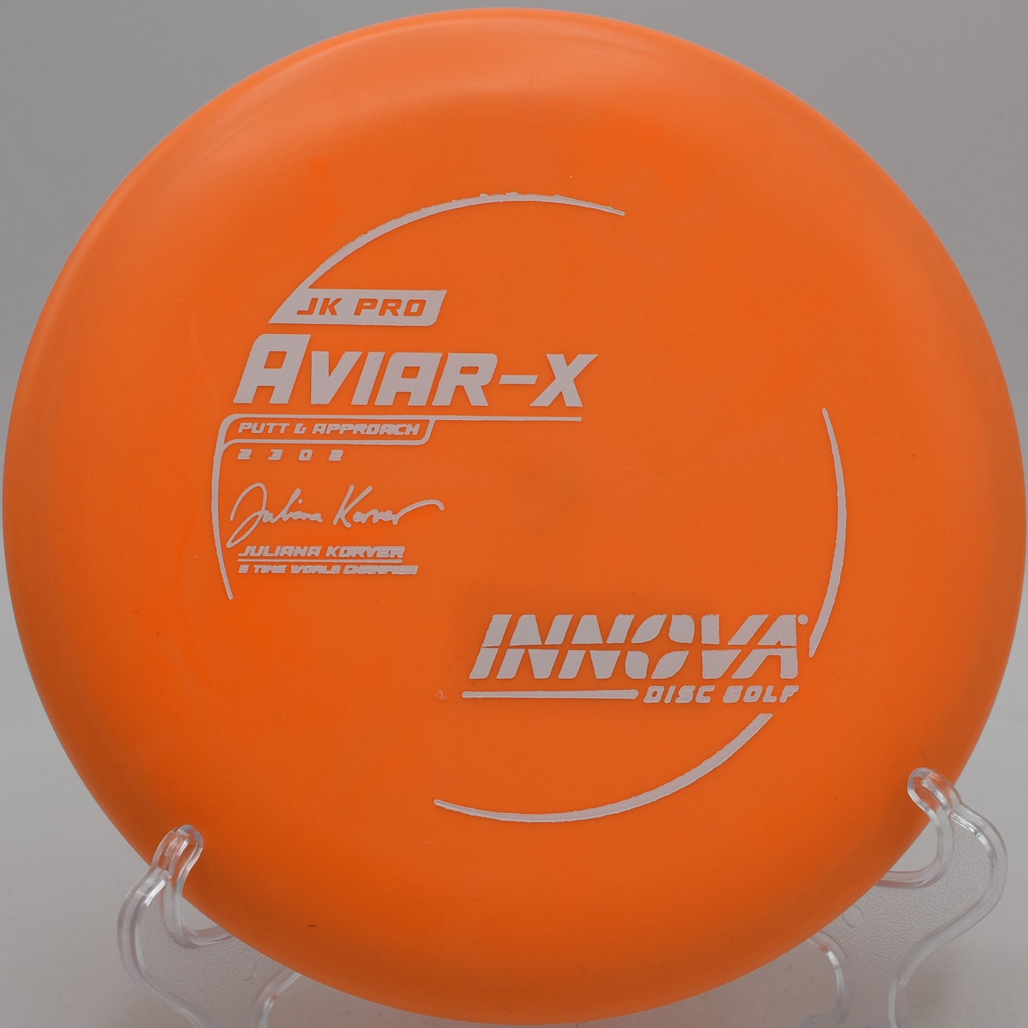 JK Pro Aviar-X soft putter released on a smooth putt at Maple Hill Disc Golf Course in Leicester, Massachusetts