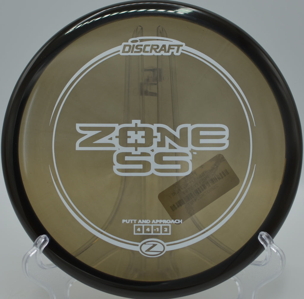 Player releasing a confident approach with the Z Zone SS at Coyote Point Disc Golf Course in Marina, California.