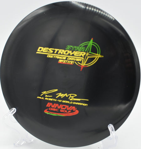 "Innova McBeth Destroyer, ideal for long-distance shots and dependable fade in windy conditions in Miami, FL."
