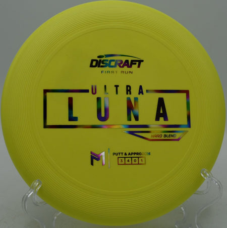 Paul McBeth UltraLuna displayed at Trophy Club DGC, Trophy Club TX for stable approach flights