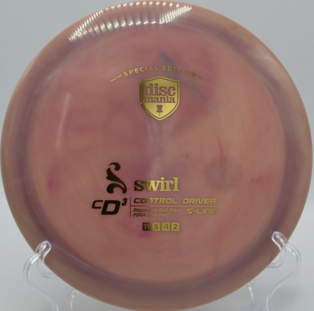 Swirly S-Line CD3 distance driver launched on a long, controlled flex line at Cedar Hill Disc Golf Course in Nashville, Tennessee, showcasing high-speed glide, workable turn, dependable fade, and elite shot-shaping performance for advanced disc golf drives