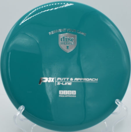 Discmania S-Line P3x overstable putter trusted for upshots at DeLaveaga Disc Golf Course California