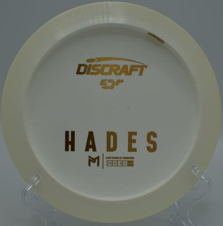 McBeth ESP Hades gliding smooth and straight through open meadows at Diamond X Disc Golf Course in Billings, Montana.